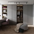 Lampa sufitowa VOX gwint GU10/G9 moc LED 10W+6W styl industrialny szklany klosz | czarny 10003 TK lighting