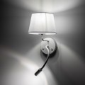 Kinkiet MAJA gwint E27/G9 moc 60W+6W styl nowoczesny klosz abażur | biały 10080 TK Lighting