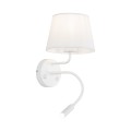 Kinkiet MAJA gwint E27/G9 moc 60W+6W styl nowoczesny klosz abażur | biały 10080 TK Lighting