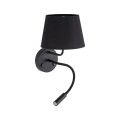 Kinkiet ścienny do sypialni ramię do czytania abażur MAJA 10081 TK Lighting