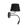 Kinkiet ścienny do sypialni ramię do czytania abażur MAJA 10081 TK Lighting