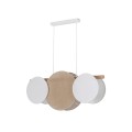 Lampa wisząca z abażurami w stylu boho, klosze z tkaniny i juty 10005 TK Lighting