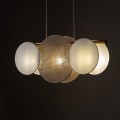 Lampa wisząca z abażurami w stylu boho, klosze z tkaniny i juty 10005 TK Lighting