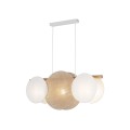 Lampa wisząca z abażurami w stylu boho, klosze z tkaniny i juty 10005 TK Lighting