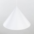 Lampa wisząca pojedyncza biała, klosz stożkowy Ø50cm, gwint E27 10010 TK Lighting