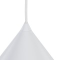 Lampa wisząca pojedyncza biała, klosz stożkowy Ø50cm, gwint E27 10010 TK Lighting