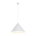Lampa wisząca pojedyncza biała, klosz stożkowy Ø50cm, gwint E27 10010 TK Lighting