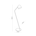 Nowoczesna, czarna lampa podłogowa minimalistyczna 5037 TK Lighting
