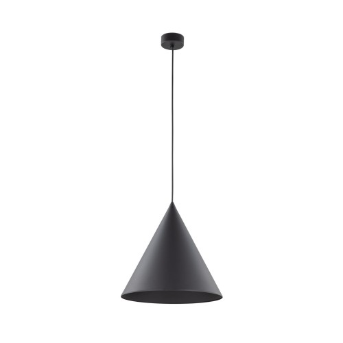Lampa wisząca czarna nowoczesna CONO E27 klosz-stożek 10057 TK Lighting
