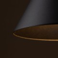 Lampa wisząca czarna nowoczesna CONO E27 klosz-stożek 10057 TK Lighting