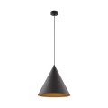 Lampa wisząca czarna nowoczesna CONO E27 klosz-stożek 10057 TK Lighting
