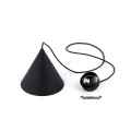 Lampa wisząca z kloszem w kształcie stożka czarna CONO 10058 TK Lighting