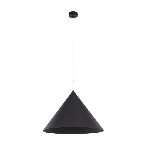 Lampa wisząca w stylu minimalistycznym, czarny stożkowy klosz 10059 TK Lighting