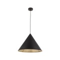 Lampa wisząca w stylu minimalistycznym, czarny stożkowy klosz 10059 TK Lighting
