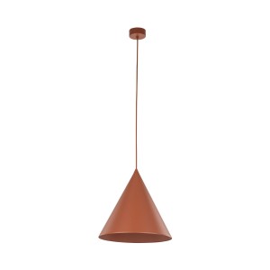 Lampa wisząca z kloszem stożkiem w ceglanym kolorze E27 10065 TK Lighting
