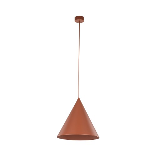 Lampa wisząca z kloszem stożkiem w ceglanym kolorze E27 10065 TK Lighting
