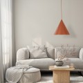 Lampa wisząca z kloszem stożkiem w ceglanym kolorze E27 10065 TK Lighting