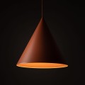 Lampa wisząca z kloszem stożkiem w ceglanym kolorze E27 10065 TK Lighting