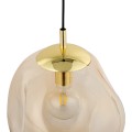 Lampa wisząca SOL gwint E27 moc 15W styl nowoczesny szklany klosz | złoty 4261 TK lighting