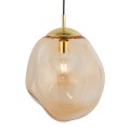 Lampa wisząca SOL gwint E27 moc 15W styl nowoczesny szklany klosz | złoty 4261 TK lighting