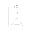 Lampa wisząca w kolorze ceglanym do nowoczesnego salonu, na E27 10089 TK Lighting