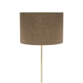 Lampa podłogowa, elegancka złota noga UMBERTO E27 brązowy klosz 16031 TK Lighting