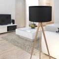 Lampa podłogowa na trójnogu z czarnym abażurem TREVISO 5039 TK Lighting