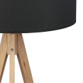 Lampa podłogowa na trójnogu z czarnym abażurem TREVISO 5039 TK Lighting