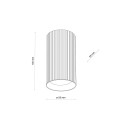 Spot lampa natynkowa tubka TUNE na GU10 Biała do salonu holu 10023 TK Lighting