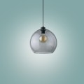Lampa wisząca z kulistym, szklanym kloszem w kolorze grafitowym 4292 TK Lighting