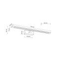Kinkiet czarny nad obraz GALLERY LED 20W 4000K do salonu 18002 TK Lighting