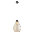 Lampa wisząca FUENTE gwint E27 moc 15W styl nowoczesny szklany klosz | czarny 4322 TK lighting