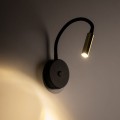 Kinkiet czarno złoty Lagos regulacja ramienia ładowarka USB 10201 TK Lighting