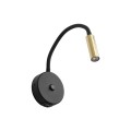 Kinkiet czarno złoty Lagos regulacja ramienia ładowarka USB 10201 TK Lighting