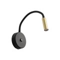 Kinkiet czarno złoty Lagos regulacja ramienia ładowarka USB 10201 TK Lighting