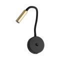 Kinkiet czarno złoty Lagos regulacja ramienia ładowarka USB 10201 TK Lighting