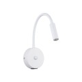 Kinkiet Lagos biały z wbudowanym USB regulacja ramienia na G9 10202 TK Lighting