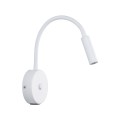 Kinkiet Lagos biały z wbudowanym USB regulacja ramienia na G9 10202 TK Lighting