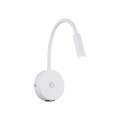 Kinkiet Lagos biały z wbudowanym USB regulacja ramienia na G9 10202 TK Lighting