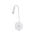 Kinkiet Lagos biały z wbudowanym USB regulacja ramienia na G9 10202 TK Lighting