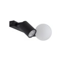 Kinkiet ścienny czarny z reflektorkiem i szklanym kloszem 10148 TK Lighting