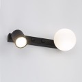 Kinkiet ścienny czarny z reflektorkiem i szklanym kloszem 10148 TK Lighting