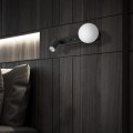 Nowoczesny kinkiet czarny z 2 źródłami światła, ładowarka USB 10152 TK Lighting