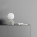 Lampka nocna do sypialni w stylu skandynawskim, szklany klosz 16038 TK Lighting