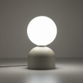 Lampka nocna do sypialni w stylu skandynawskim, szklany klosz 16038 TK Lighting