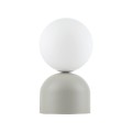 Lampka nocna do sypialni w stylu skandynawskim, szklany klosz 16038 TK Lighting