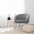 Lampka nocna z mlecznym kloszem so sypialni czarna MIKI 16044 TK Lighting