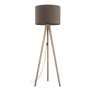 Lampa stojąca trójnóg GRAND SOSNA brązowy klosz 145cm 16026 TK Lighting