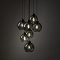 Lampa wisząca CUBUS z grafitowymi szklanymi kloszami do salonu 10207 TK Lighting