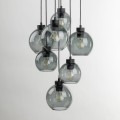 Lampa wisząca CUBUS z grafitowymi szklanymi kloszami do salonu 10207 TK Lighting